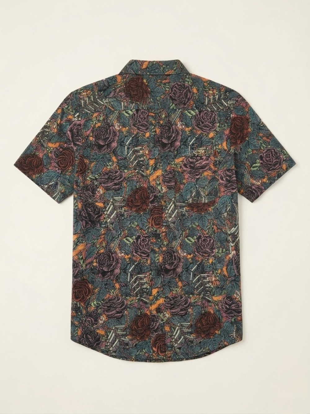 2/30$ RVCA Multicolor Floral Men's Shirt - Picture 2 of 5